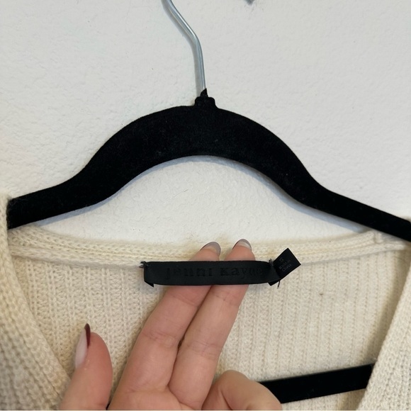 Jenni Kayne Cabin Sweater Wool Cashmere Blend Size Small Women’s Ivory Cream - Picture 10 of 11